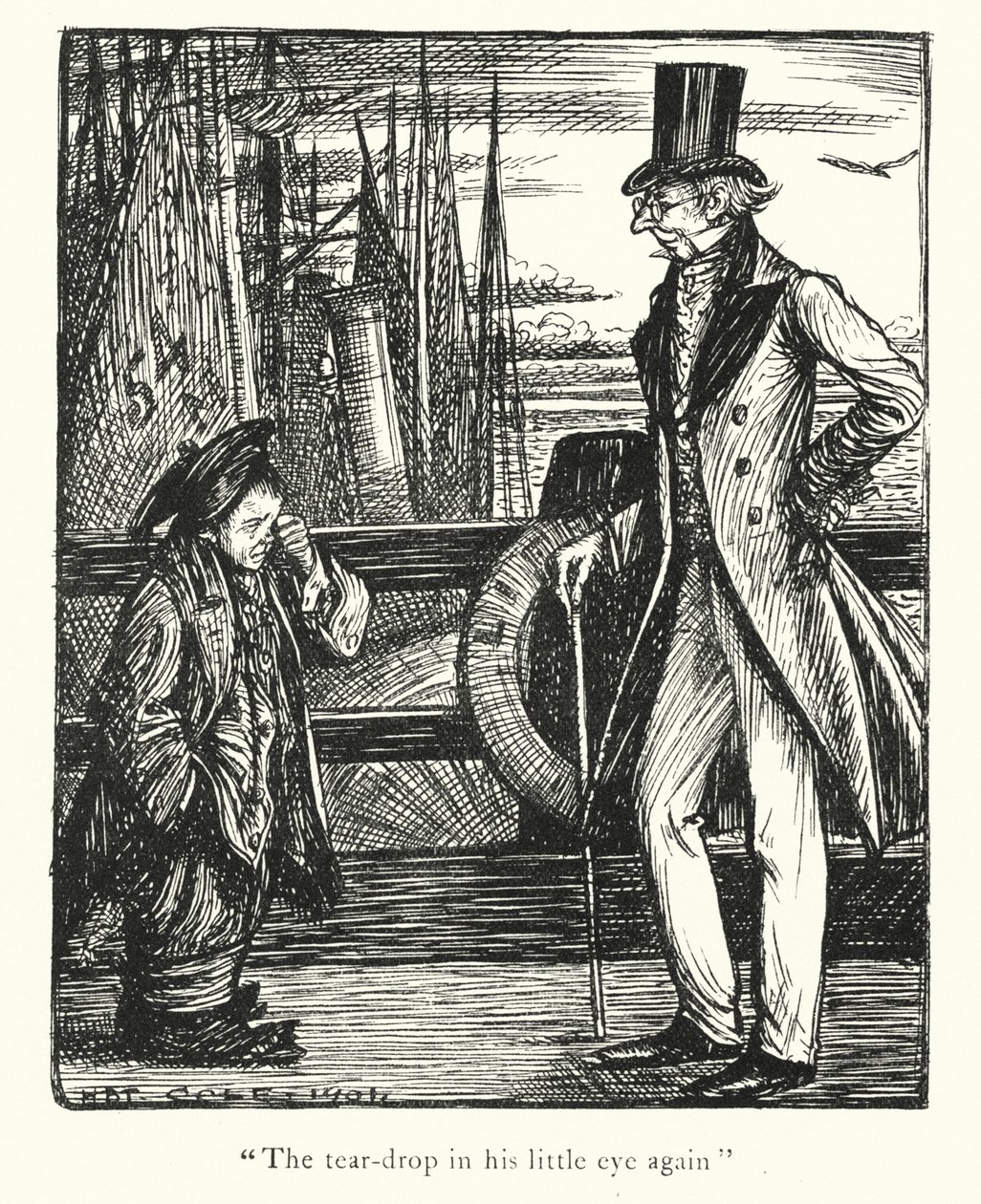 Ingoldsby Legends: Misadventures at Margate (litografia) autorstwa Herbert Cole