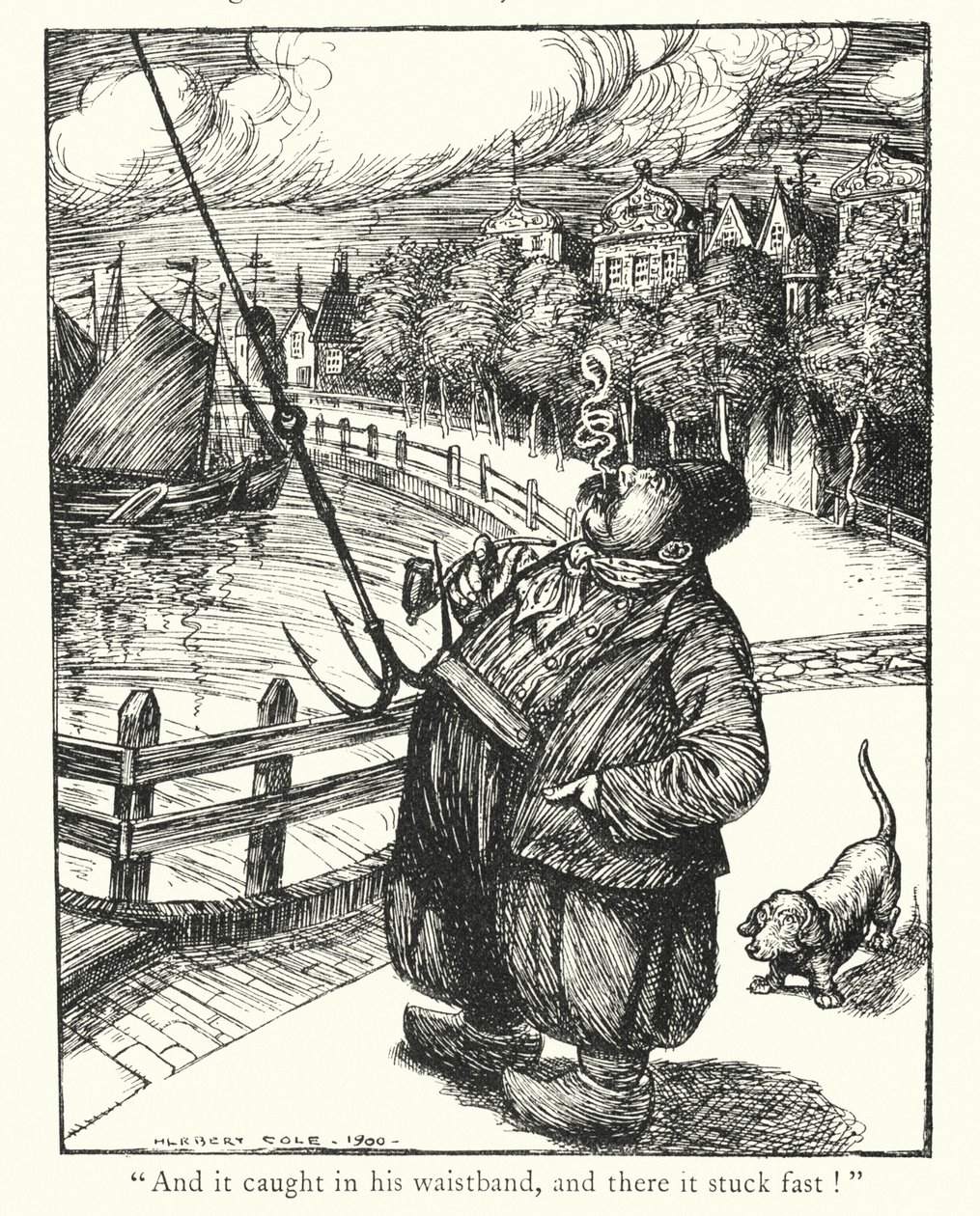 Legendy Ingoldsby: Balon "Monstre" (litografia) autorstwa Herbert Cole