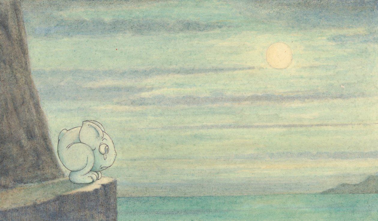 To niezwykłe, jak duży wpływ robi Księżyc, ok. 1910 r. autorstwa Herbert E. Crowley