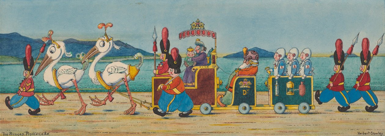 Promenada Księcia, ok. 1910 autorstwa Herbert E. Crowley