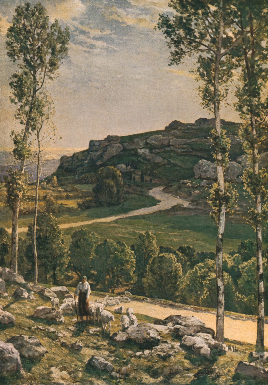 „Górska droga w Prowansji”, 1904, c1930. autorstwa Herbert Edwin Pelham Hughes Stanton
