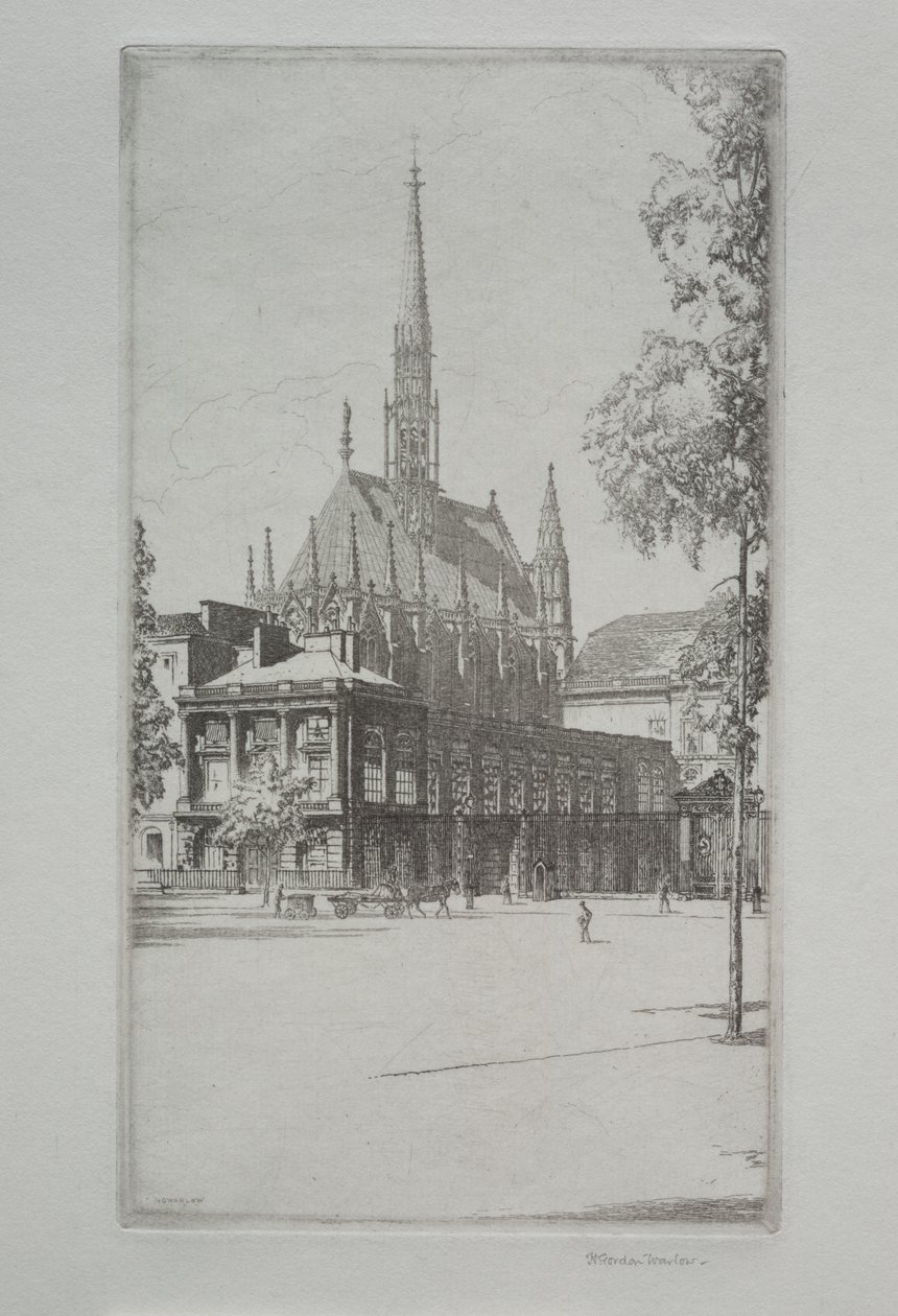 St. Chapelle, Paryż autorstwa Herbert Gordon Warlow