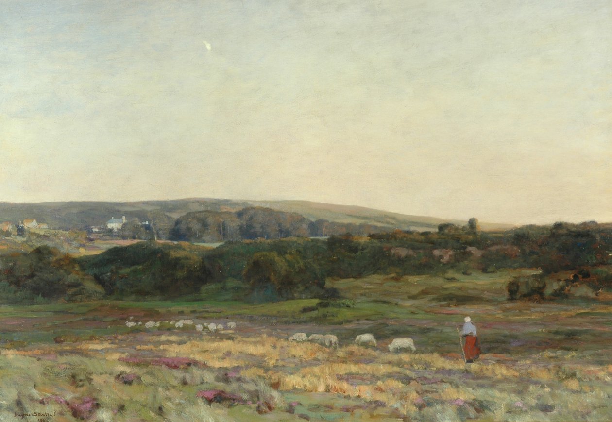 Wieczorny zmierzch, Studland, Dorset, 1904 autorstwa Herbert Hughes Stanton
