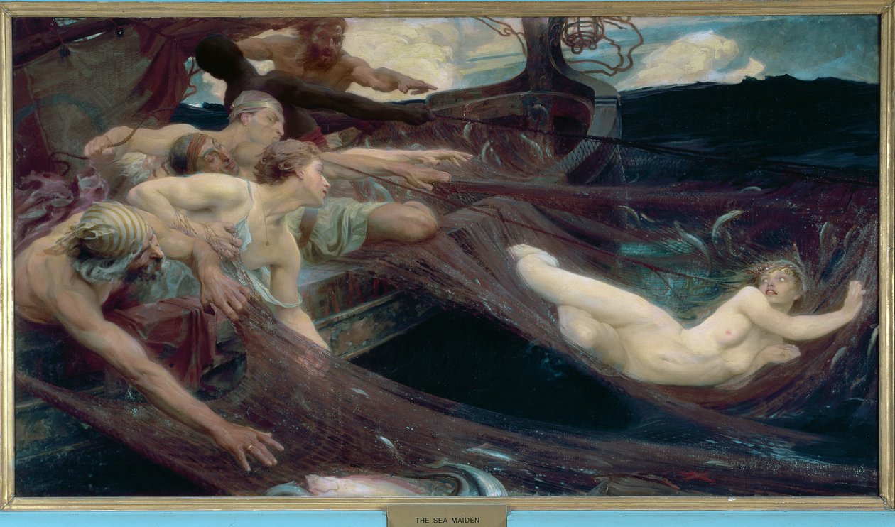 Morska panna, 1894 autorstwa Herbert James Draper