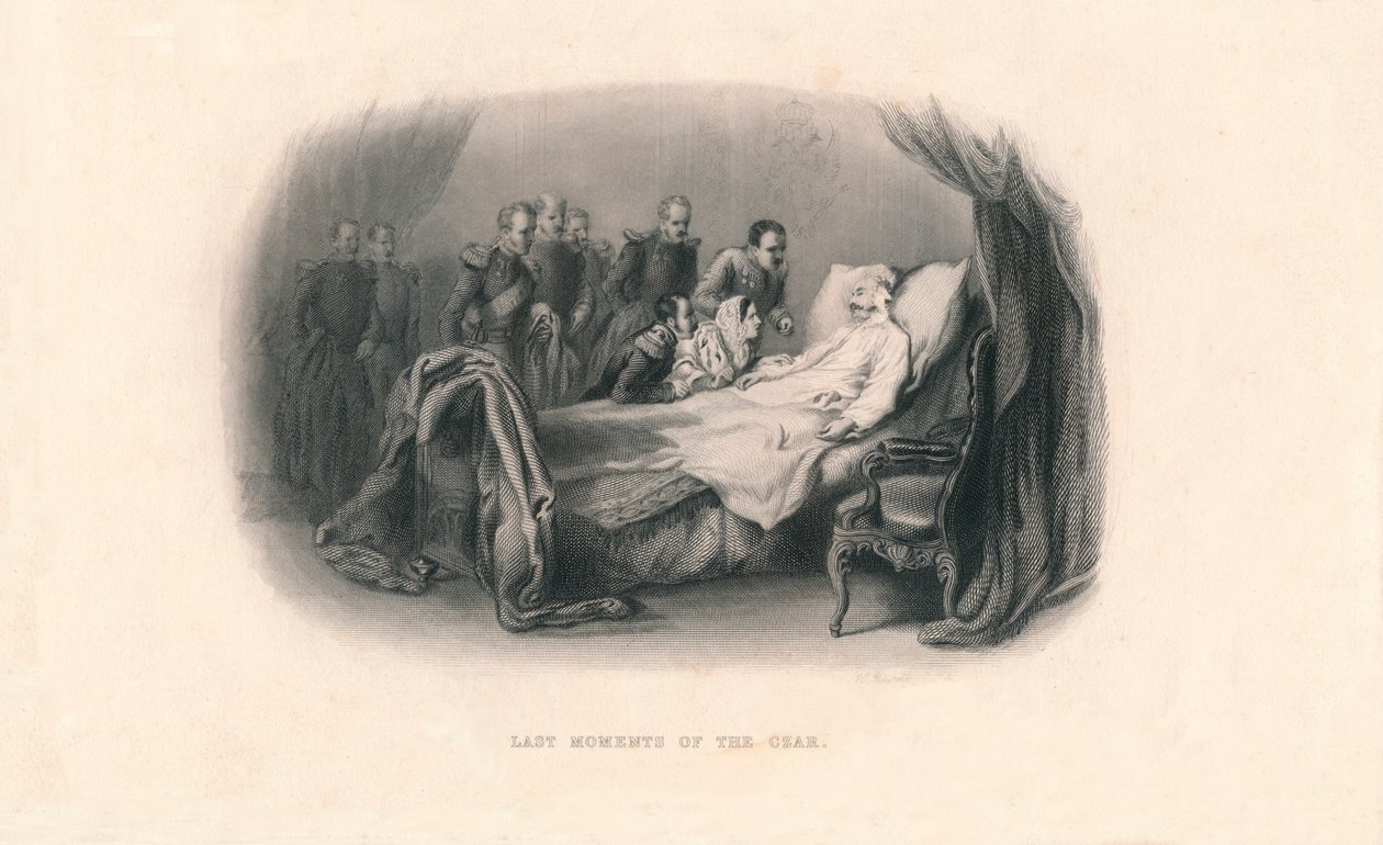 Ostatnie chwile cara, ok. 1857. autorstwa Herbert Bourne