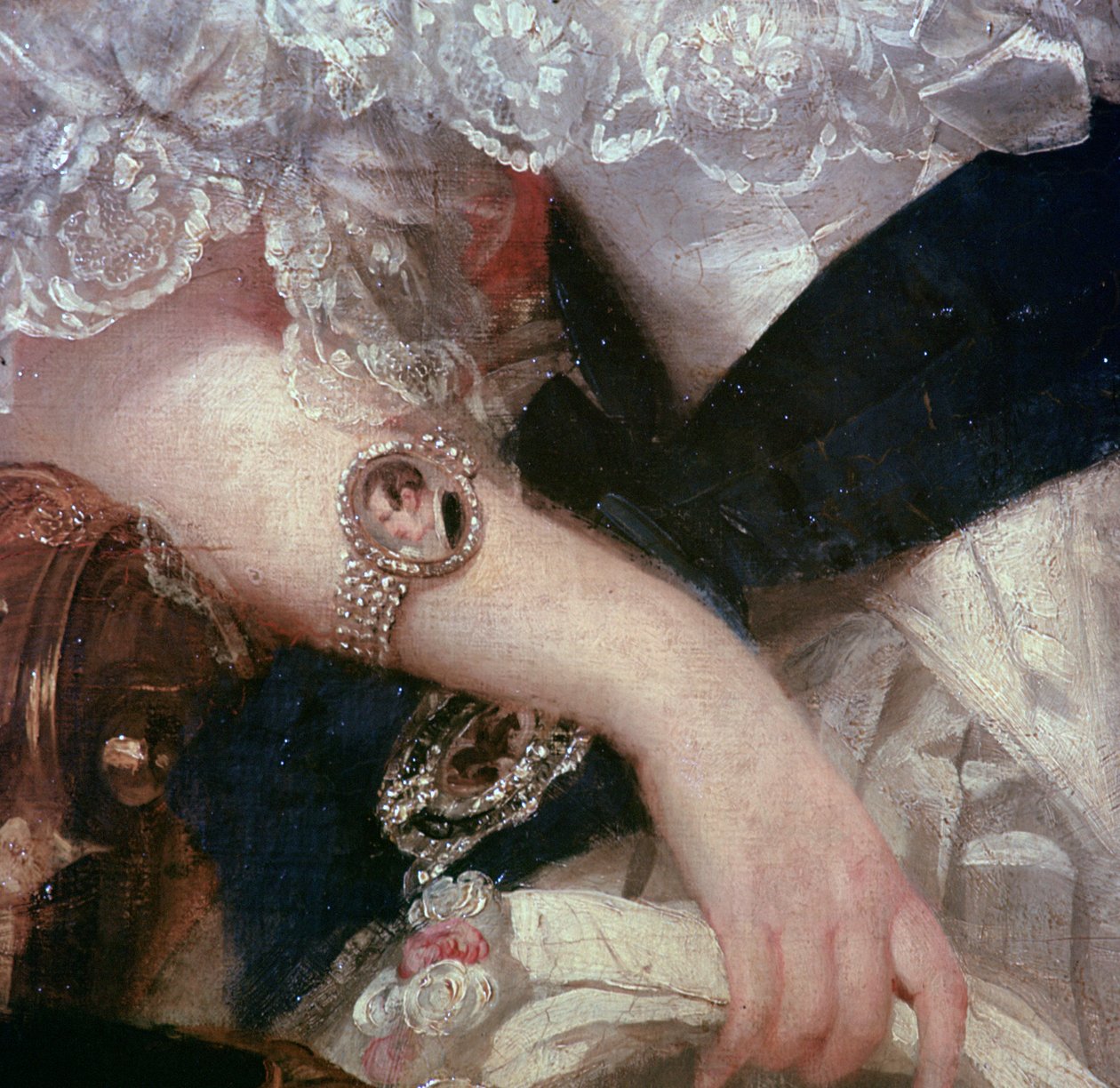 Fragment portretu królowej Wiktorii, 1841 autorstwa Herbert Luther Smith