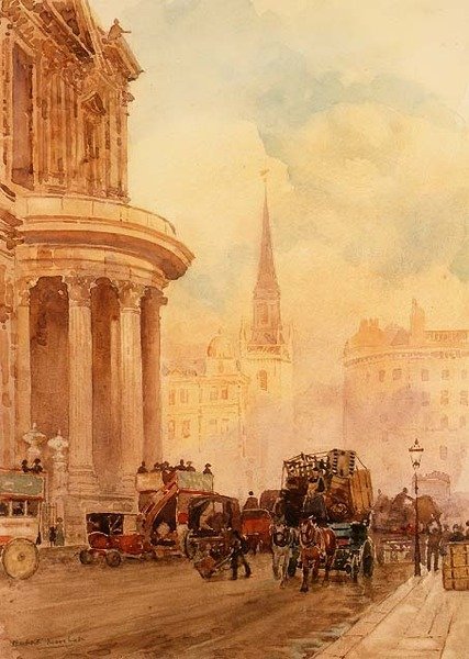 Cmentarz św. Pawła (akwarela) autorstwa Herbert Menzies Marshall