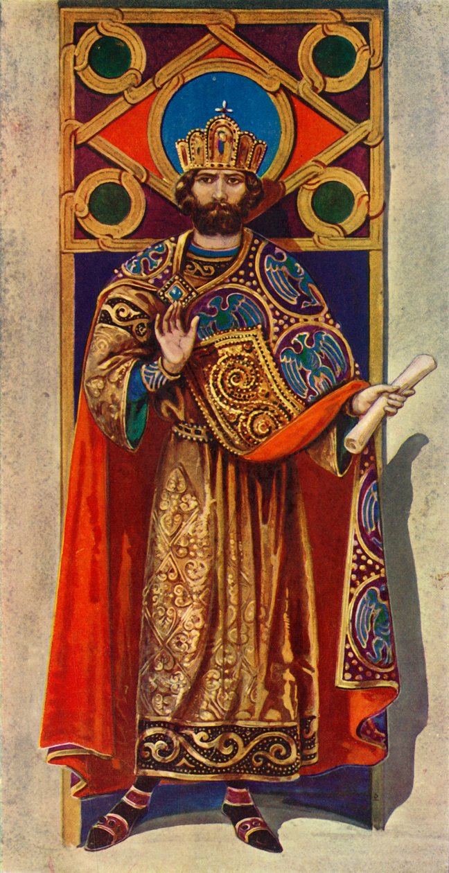 Cesarz bizantyjski VIII i IX wieku AD, 1924. autorstwa Herbert Norris