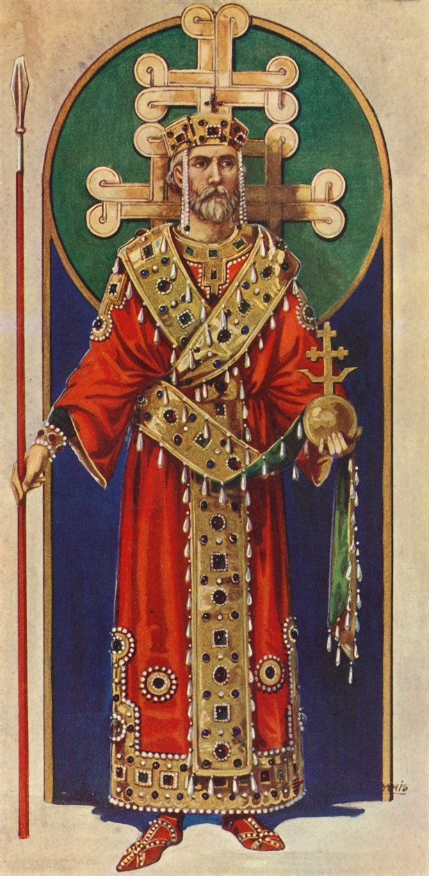 Cesarz bizantyjski X, XI i XII wieku, AD, 1924. autorstwa Herbert Norris