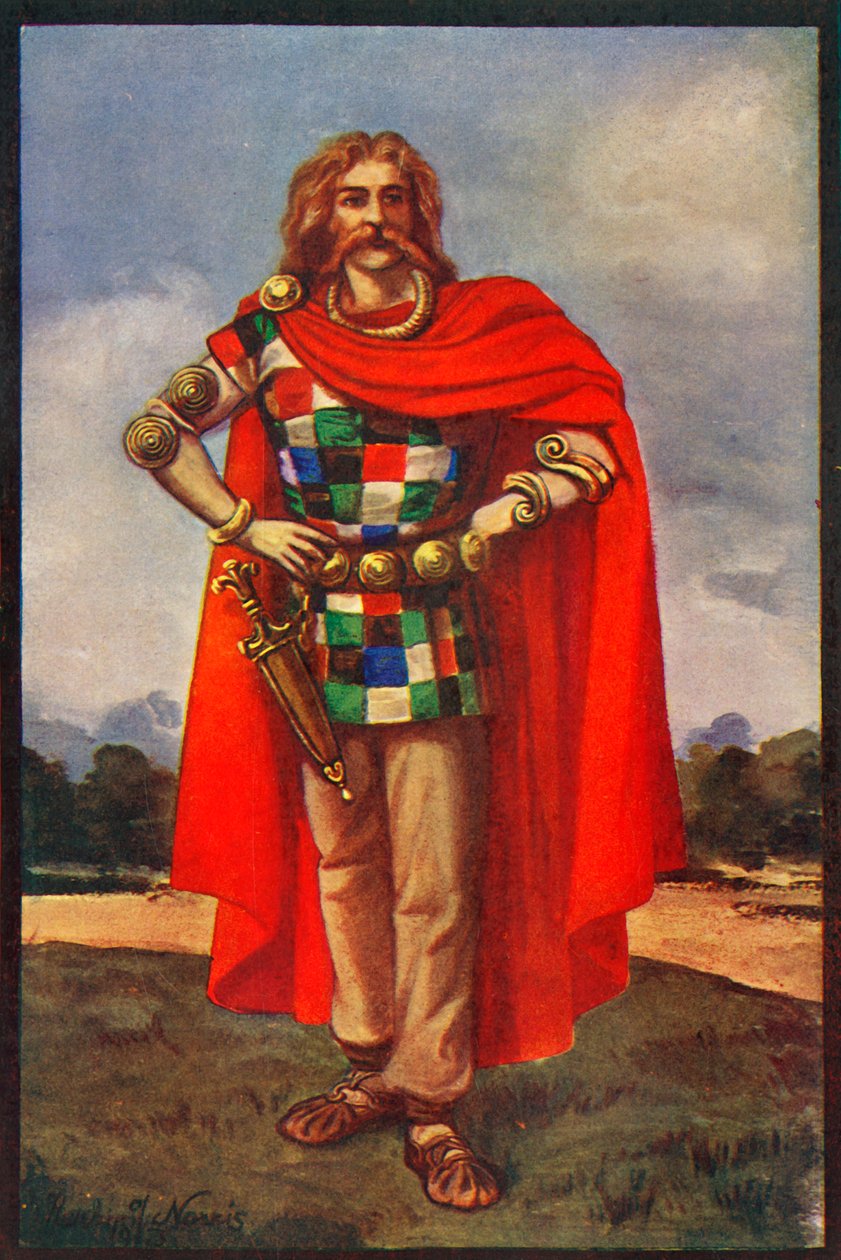 Celtycki wódz w cywilnym stroju, 1924. autorstwa Herbert Norris