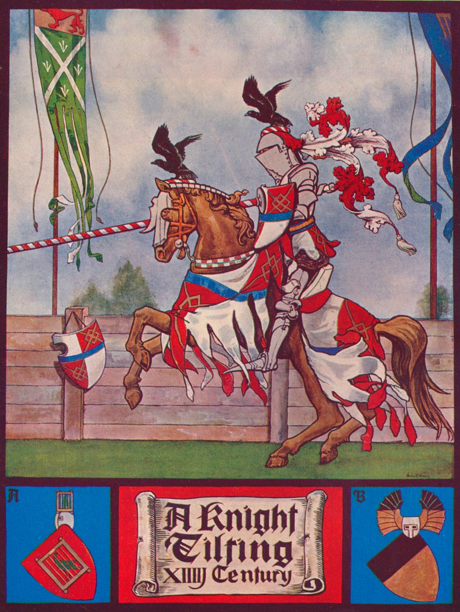 Rycerz przechylający się, ok. 1926 r. autorstwa Herbert Norris