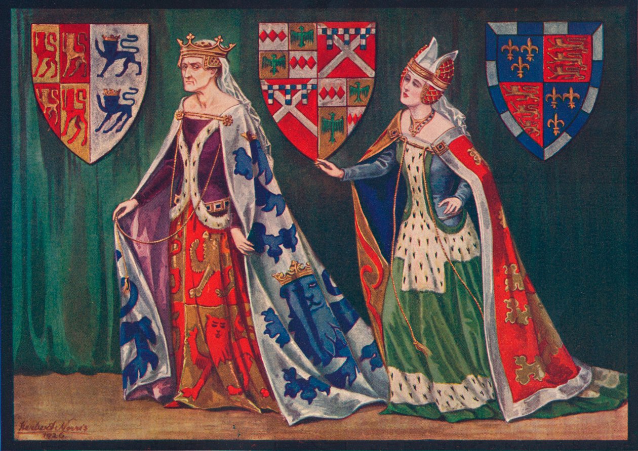 Margaret, księżna Walii, 1410. Joice, Lady Tiptoft, 1460, 1926 autorstwa Herbert Norris