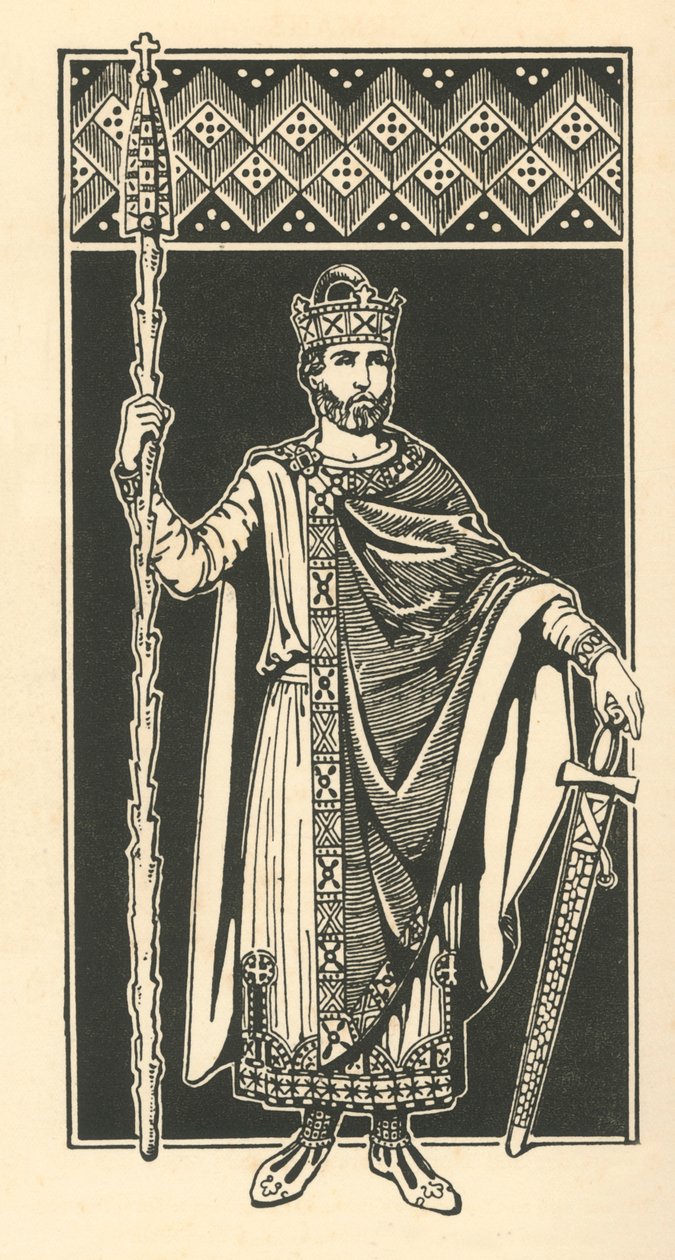 Cesarz Henryk II, Święty 1002-1024, 1924. autorstwa Herbert Norris