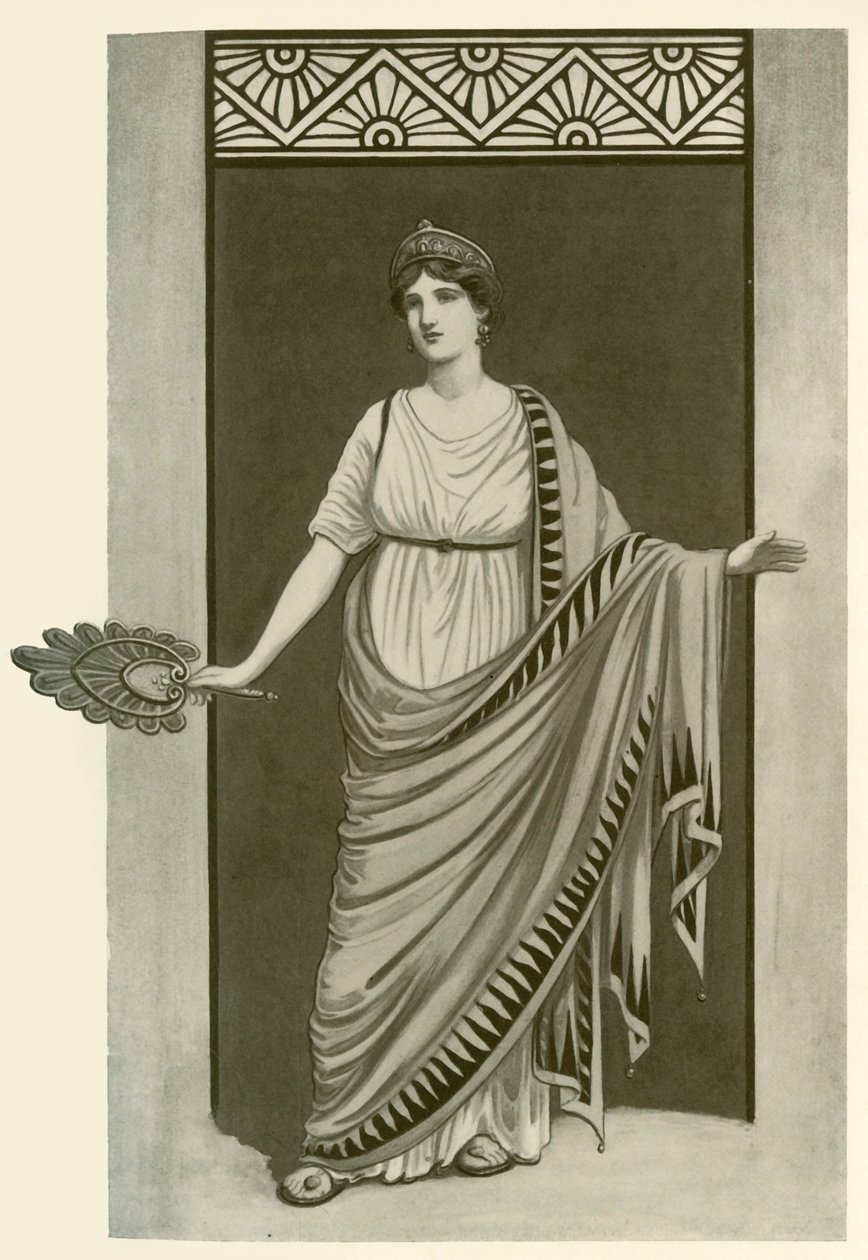 Himacja. Ubiór noszony w Grecji i Rzymie w latach 550 p.n.e. i 300 AD, 1924. autorstwa Herbert Norris