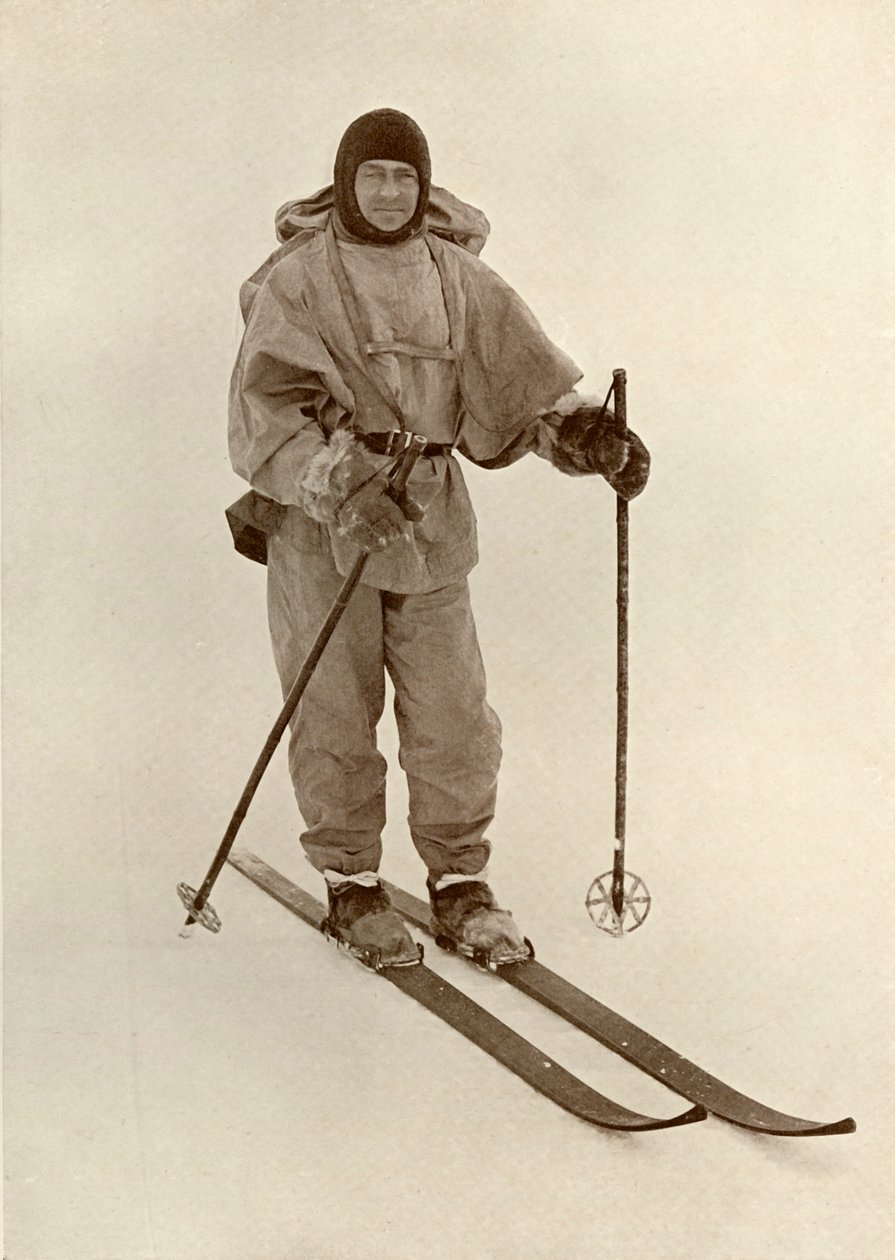 Kapitan Scott na nartach, c19101913, 1913 autorstwa Herbert Ponting