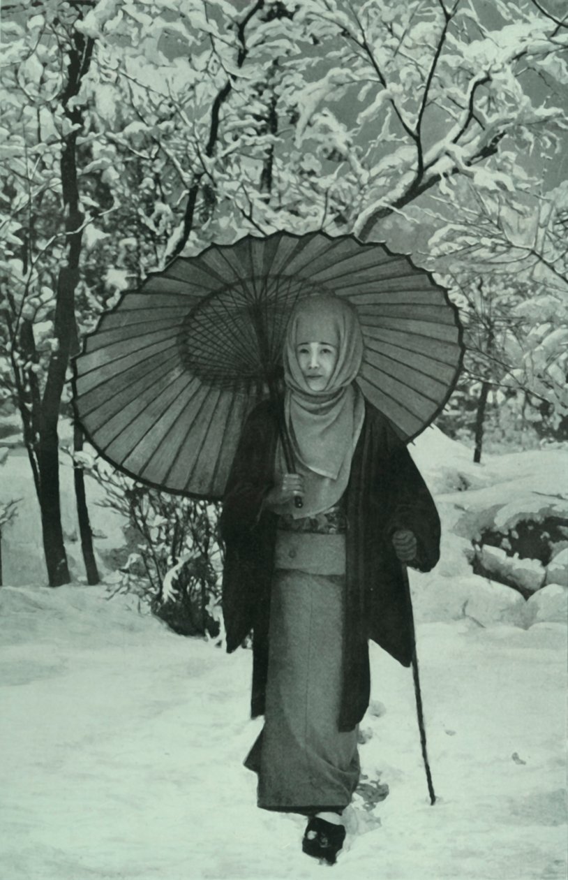 Grudzień w Japonii, 1910. autorstwa Herbert Ponting