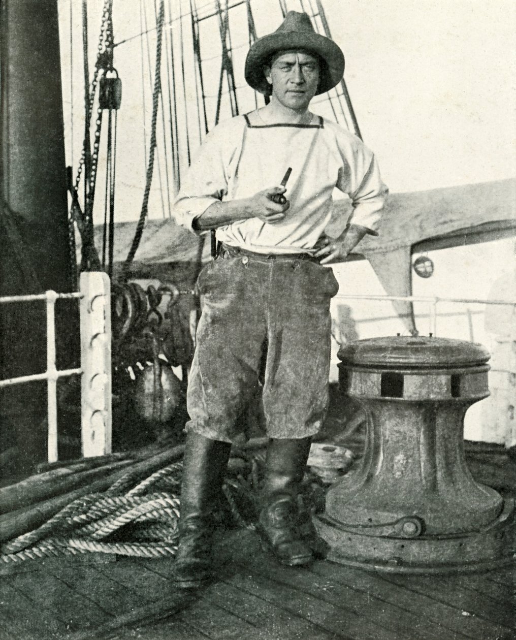 porucznik. H. E. De P. Rennick, c19101913, 1913 autorstwa Herbert Ponting