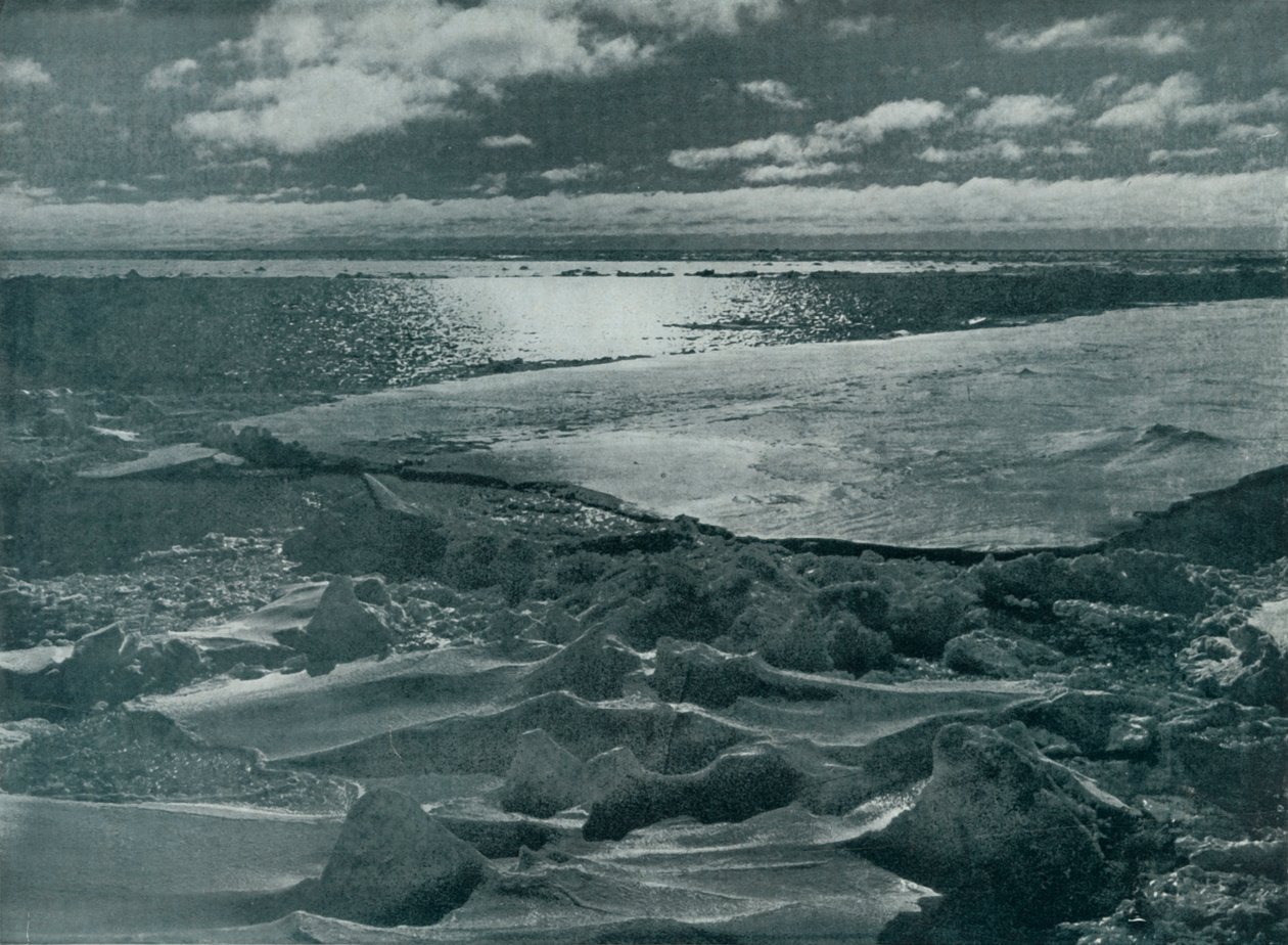 Światło księżyca w paczce, c19101913, 1913 autorstwa Herbert Ponting