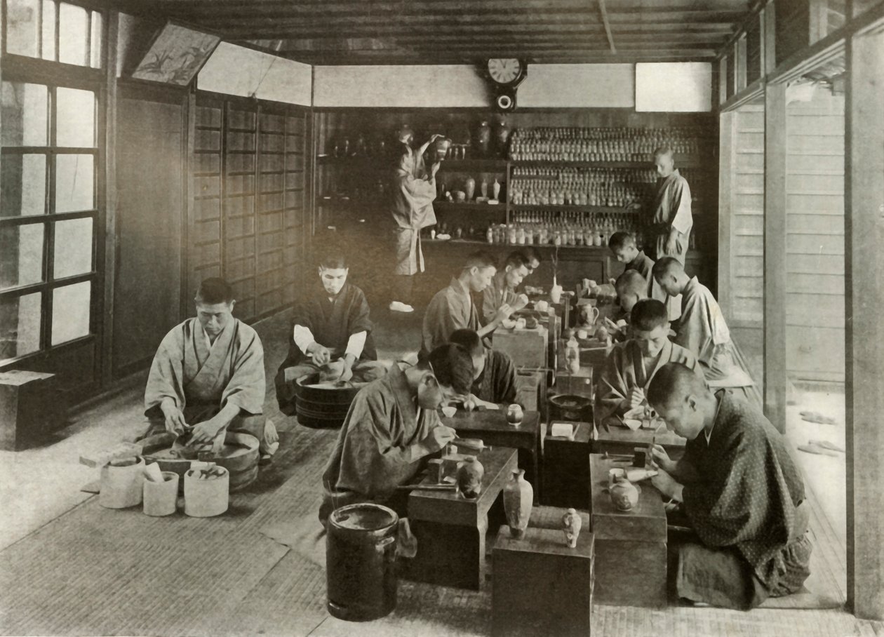 Pracownia Namikawas, 1910. autorstwa Herbert Ponting