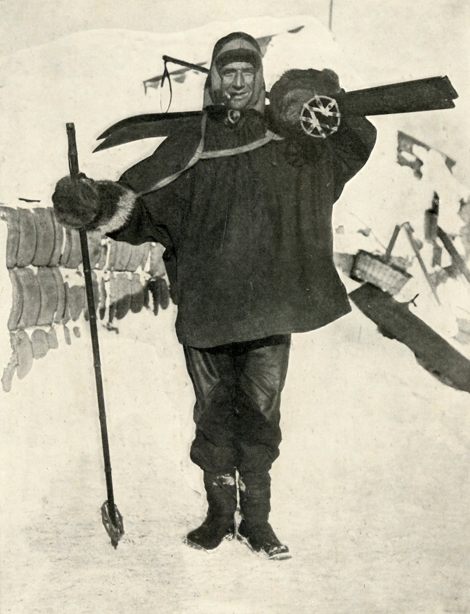 Podoficer Crean, który otrzymał Medal Alberta, 1911, 1913 autorstwa Herbert Ponting