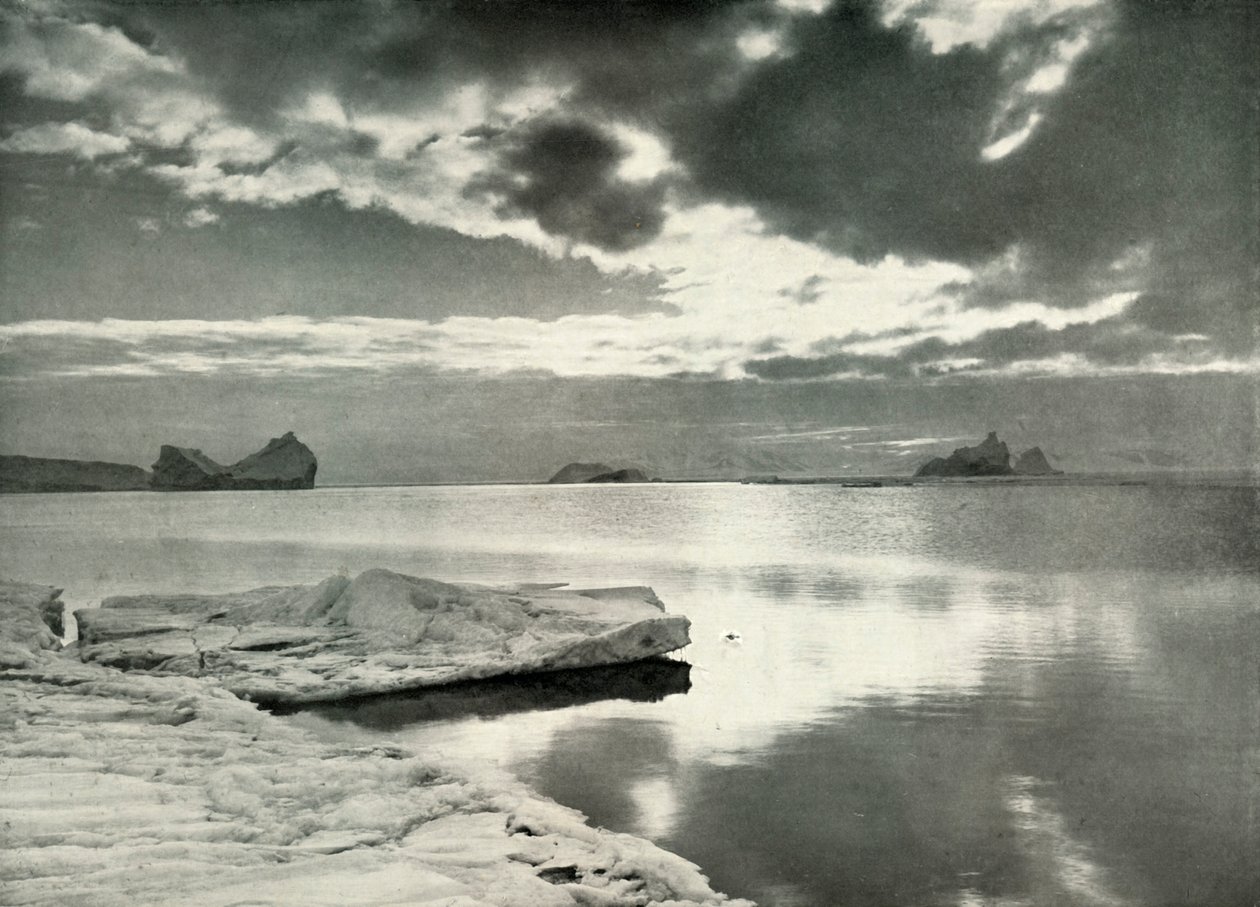 Nadejście długiej nocy polarnej, c19101913, 1913. autorstwa Herbert Ponting
