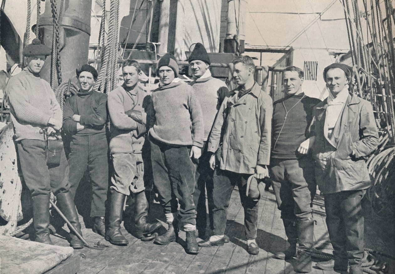 Oficerowie Terra Nova, 1912 Voyage, 1913 autorstwa Herbert Ponting