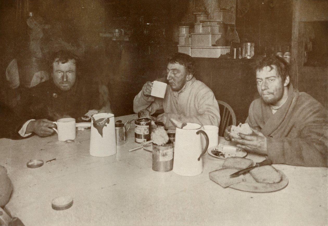 Wilson, Bowers i Cherry-Garrard po powrocie z Cape Crozier, 1 sierpnia 1911, 1913 autorstwa Herbert Ponting