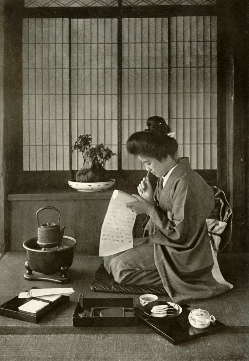 Pisanie listu, 1910. autorstwa Herbert Ponting