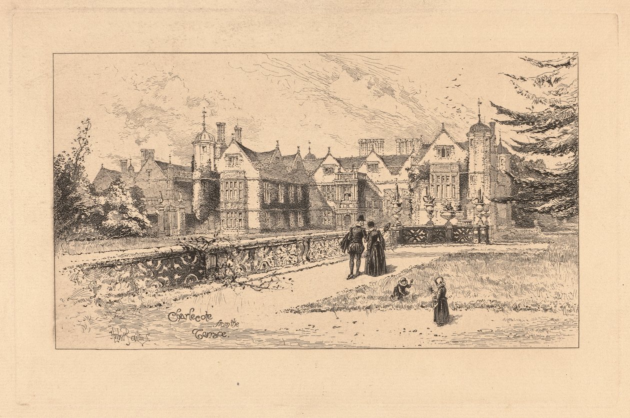 Charlecote z Tarasu autorstwa Herbert Railton