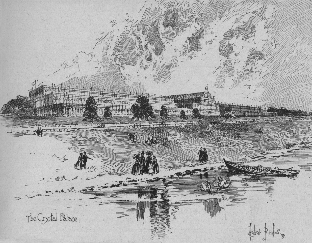 Kryształowy Pałac w Hyde Parku, Londyn, 1851, 1891 autorstwa Herbert Railton