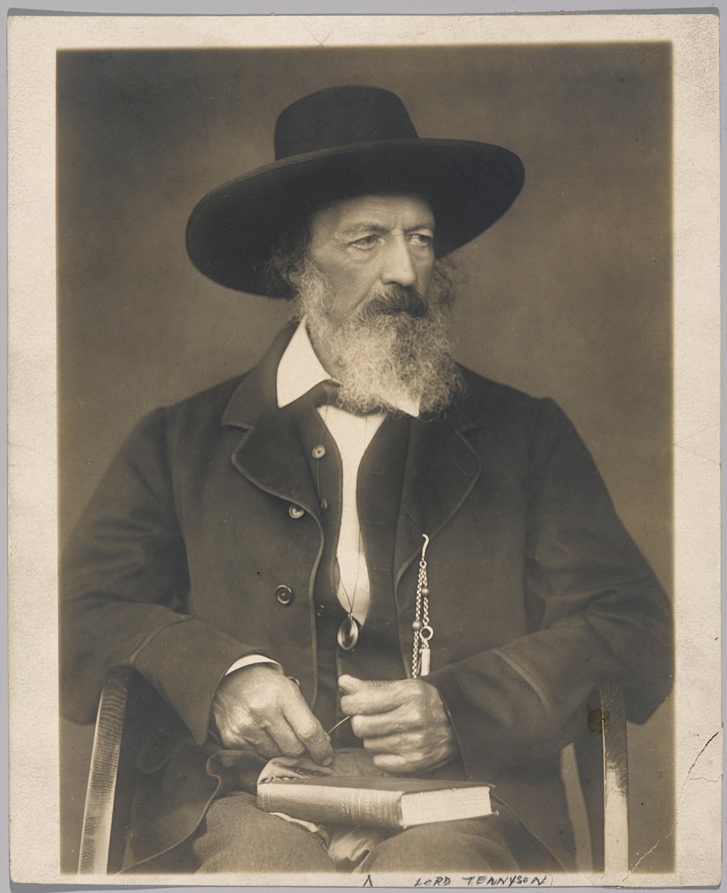 Lord Tennyson (zdjęcie żelatynowo-srebrne) autorstwa Herbert Rose Barraud
