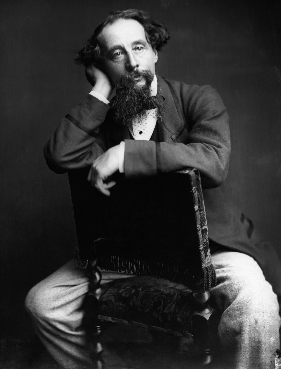 Portret Karola Dickensa 1812-1870. autorstwa Herbert Watkins