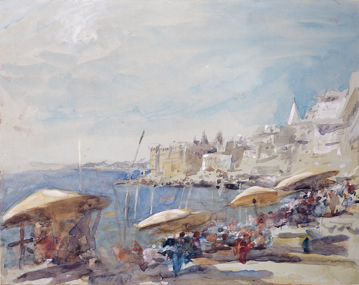 Benares (wc na papierze) autorstwa Hercules Brabazon Brabazon