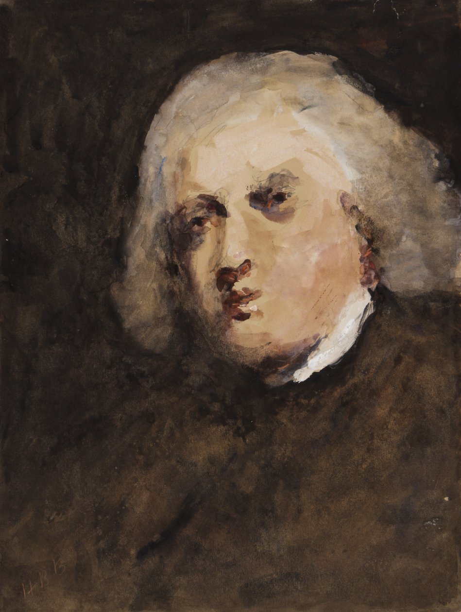 Dr Johnson, wg Reynoldsa (toaleta i gwasz na papierze) autorstwa Hercules Brabazon Brabazon