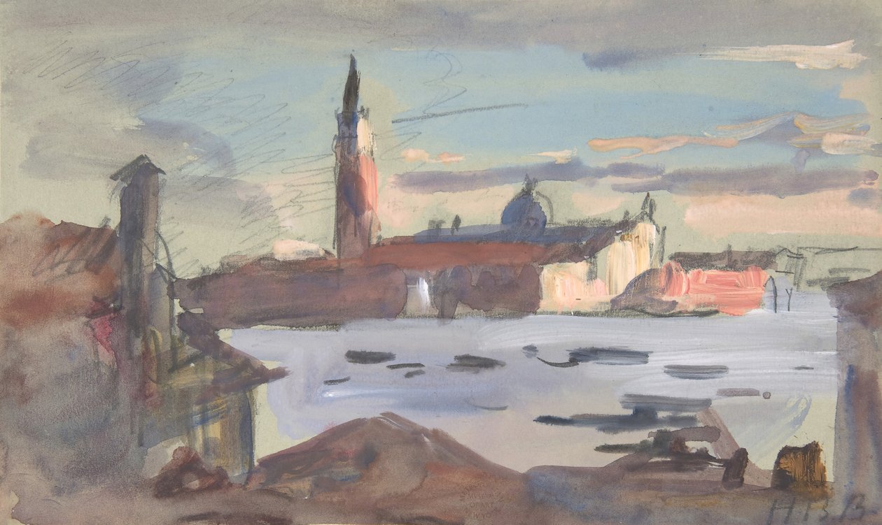 San Giorgio Maggiore, Wenecja, 1840-1906. autorstwa Hercules Brabazon Brabazon