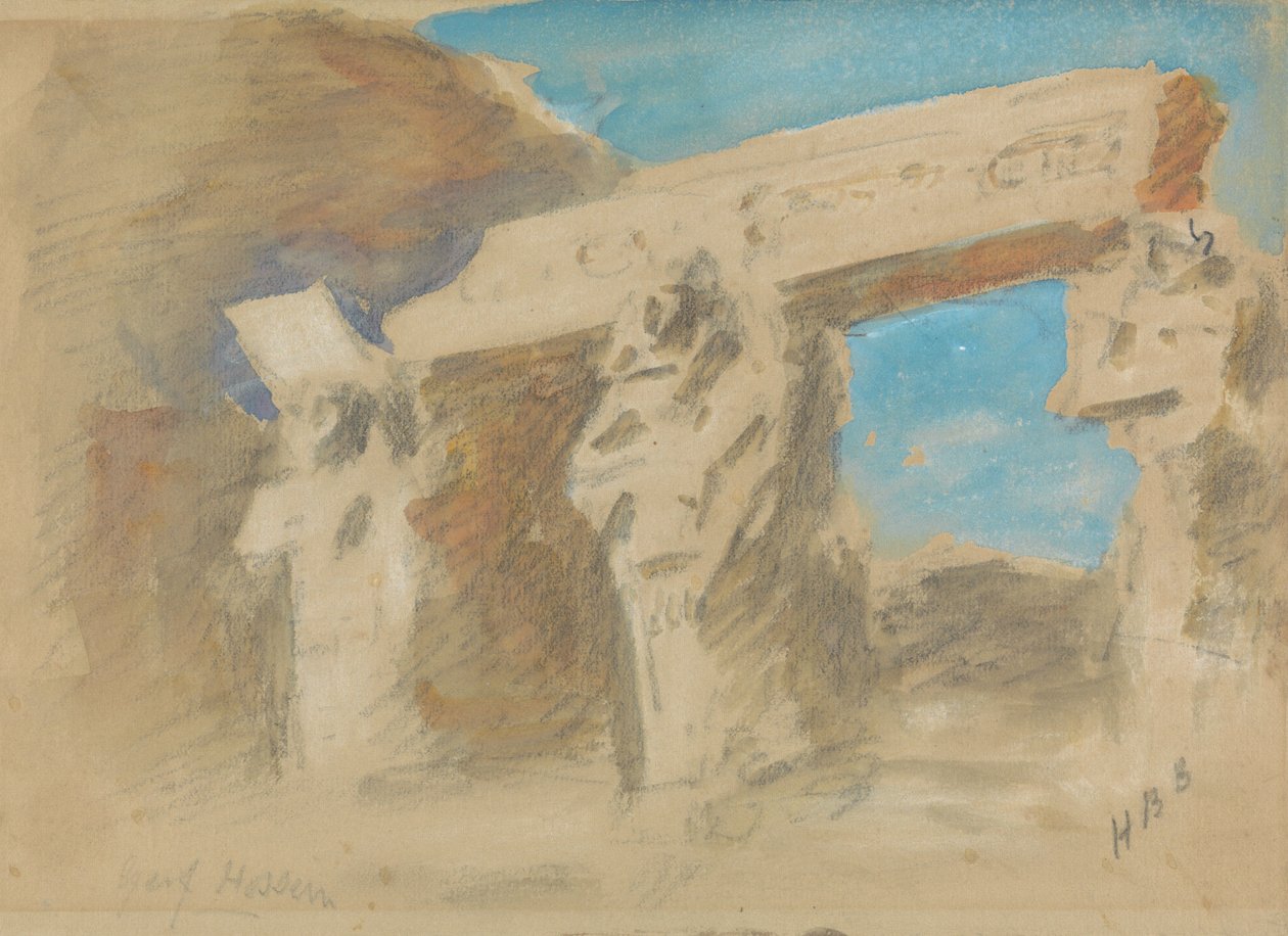 Tempel von Gerf Hussein autorstwa Hercules Brabazon Brabazon