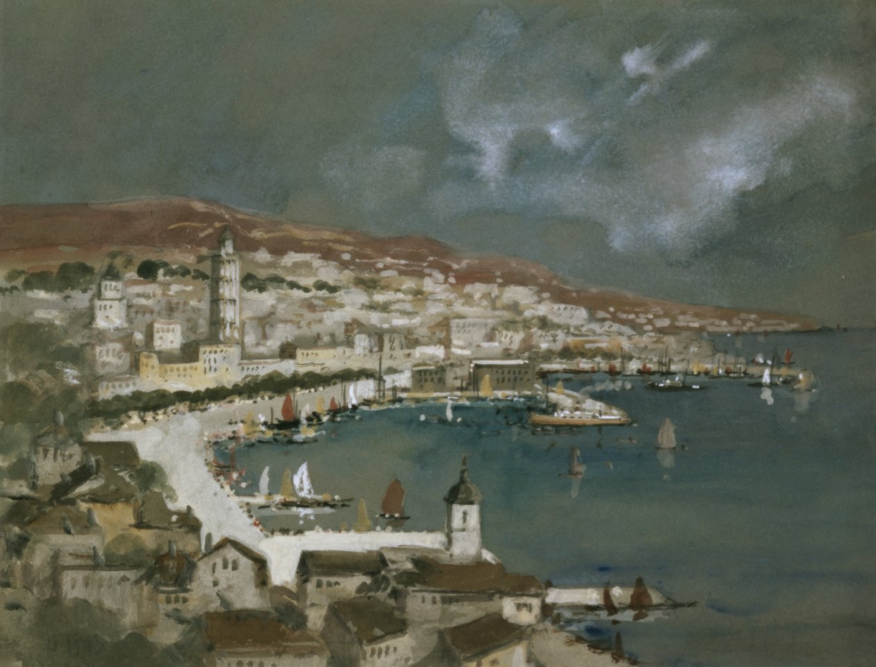 Port w Splicie, Chorwacja autorstwa Hercules Brabazon Brabazon