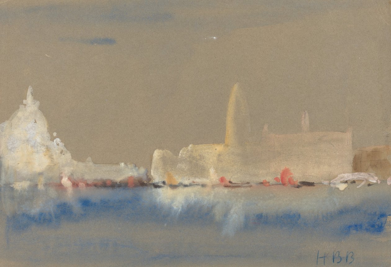 Salute i Pałac Dożów z Bacino di San Marco. autorstwa Hercules Brabazon Brabazon