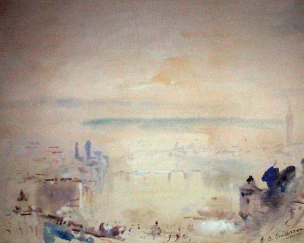 Wenecja (akwarela z bodycolorem na papierze barwionym) autorstwa Hercules Brabazon Brabazon