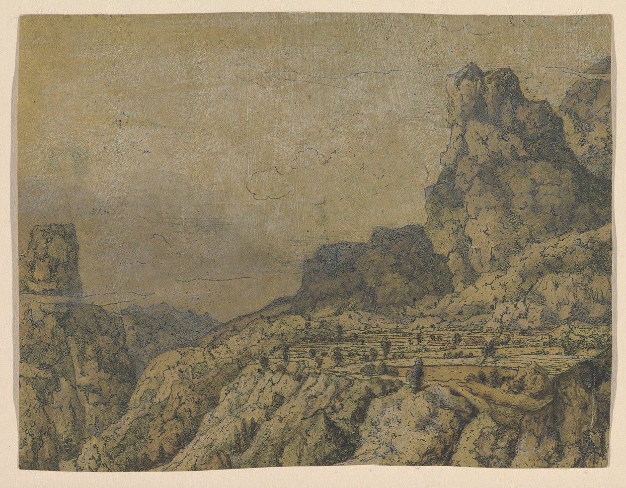 Dolina Górska z Płaskowyżem 1625-30. autorstwa Hercules Seger