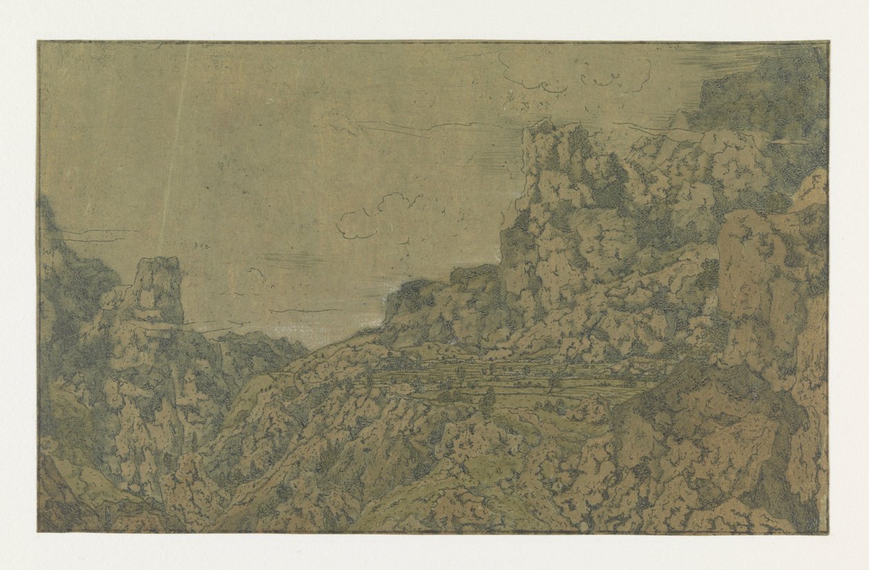 Krajobraz górski z płaskowyżem, ok. 1900 r. 1625-30 autorstwa Hercules Segers