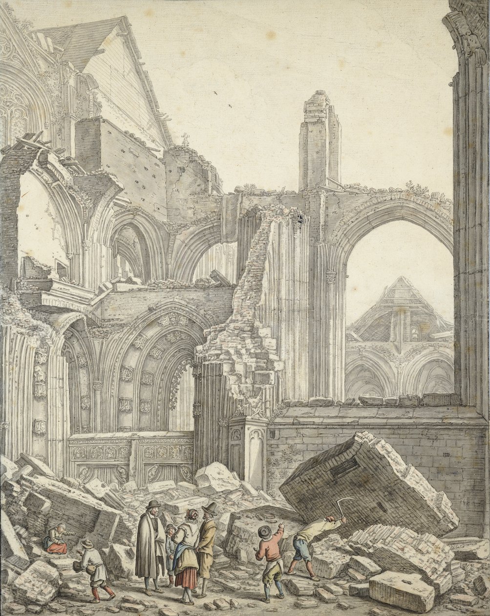 Dom w ruinach autorstwa Herman Saftleven