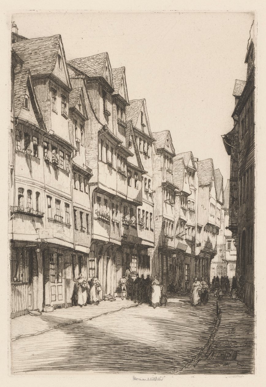 Klostergasse, Frankfurt autorstwa Herman Armour Webster