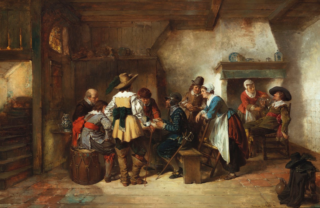 Gra karciana autorstwa Herman Frederick Carel Ten Kate