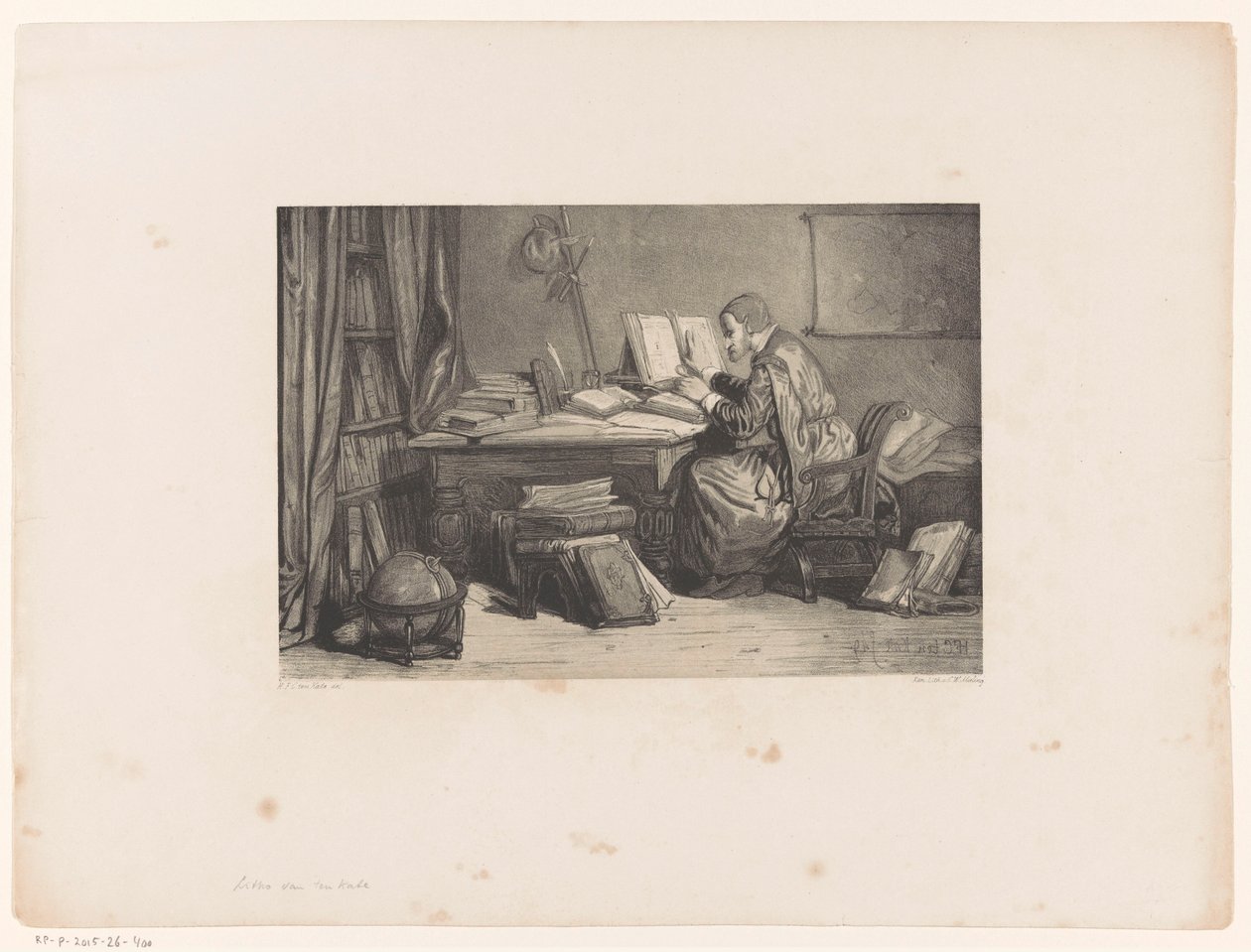Uczony w gabinecie autorstwa Herman Frederik Carel ten Kate