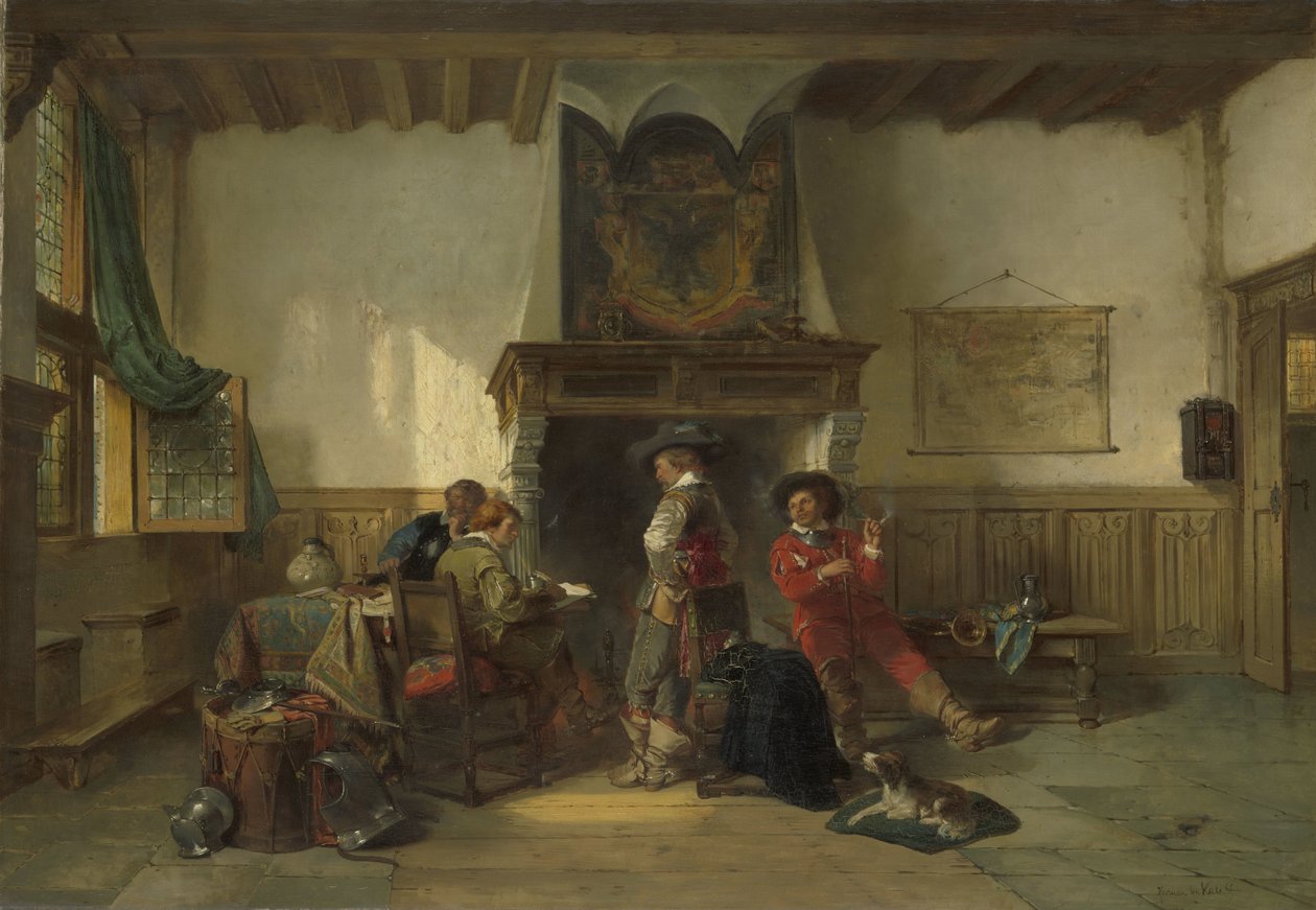 Żołnierze w wartowni autorstwa Herman Frederik Carel ten Kate
