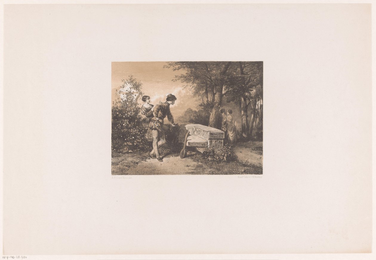 Dwie pary w parku autorstwa Herman Frederik Carel ten Kate