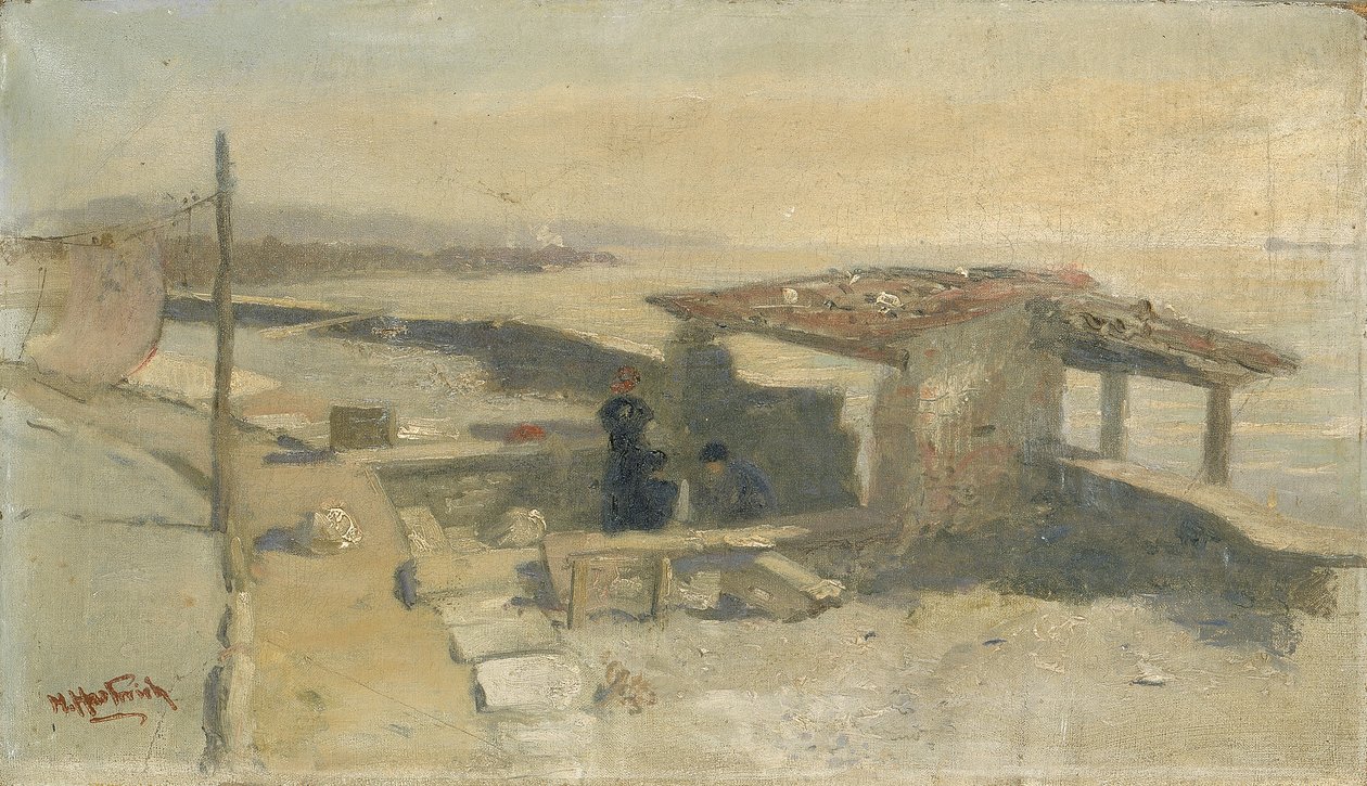Szkic dla Bleachery Lombardii, 1892. autorstwa Herman Hartwich