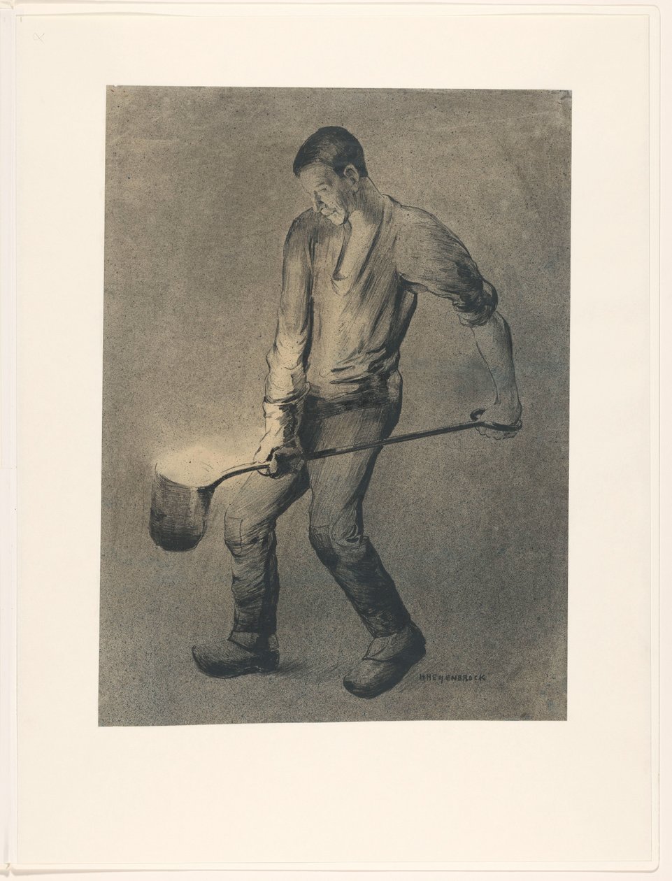 odlewnia żelaza autorstwa Herman Heijenbrock (signed by artist)