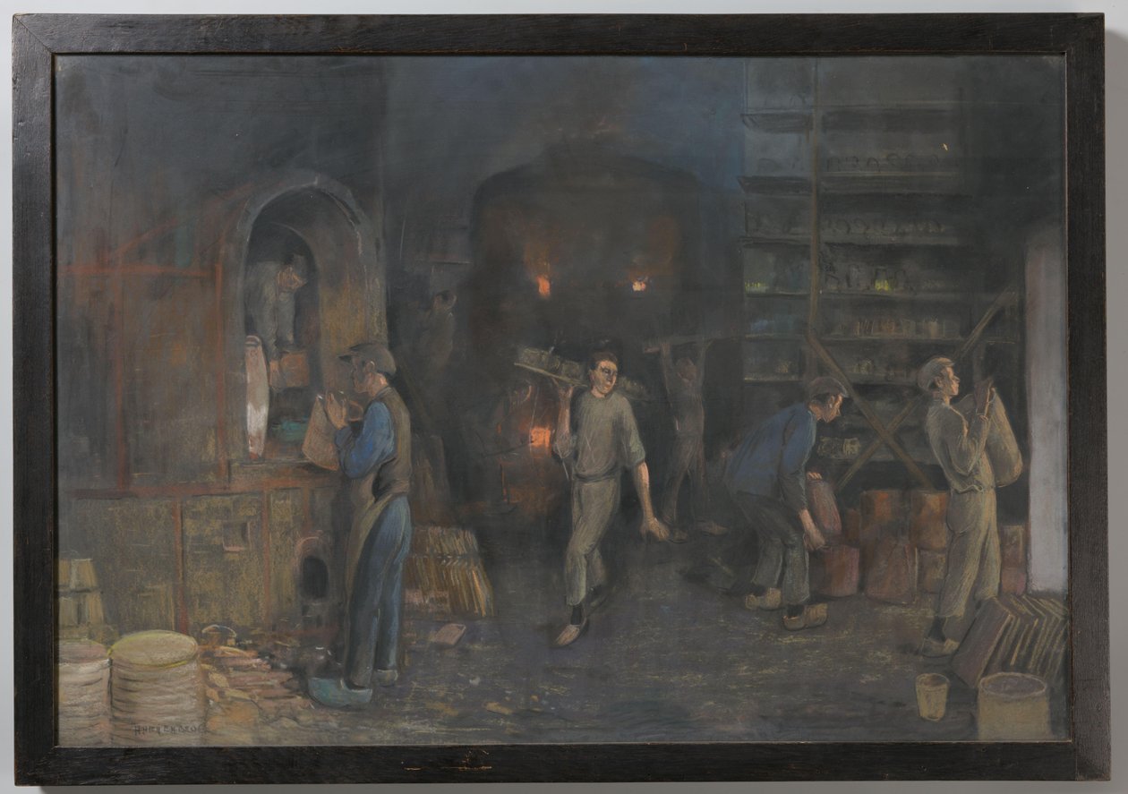 Fabryka ceramiki „Goedewagen” w Gouda: piece autorstwa Herman Heijenbrock